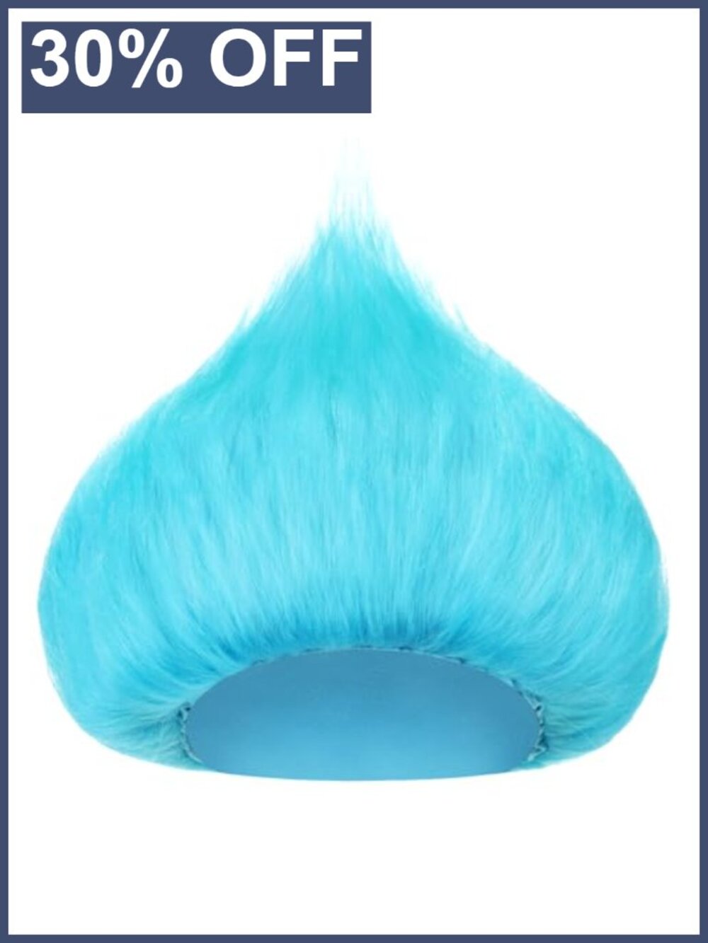 Sky Blue Wavy Wig Halloween Cosplay Party Costume Hair